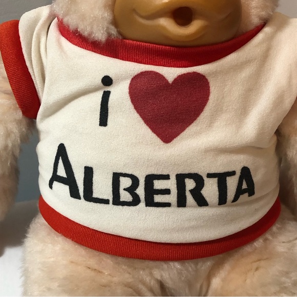 Russ Berrie Luv-Pets Gonga 7" Thumb Sucking Gorilla Plush I Love Alberta Shirt - Picture 8 of 15
